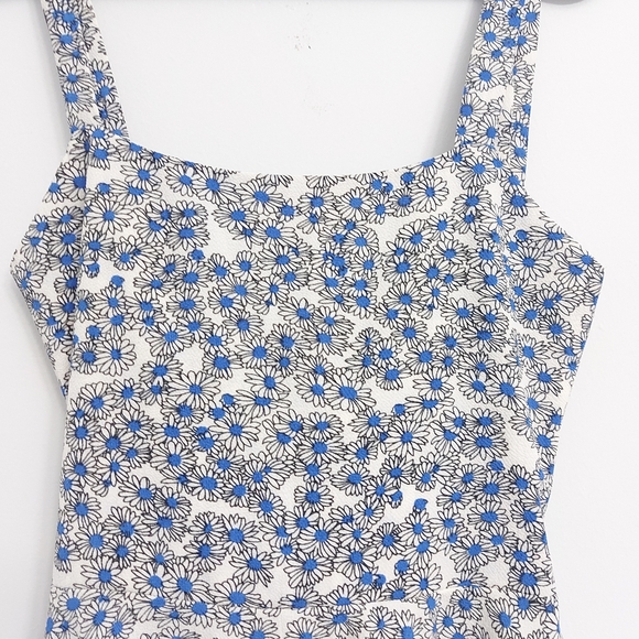 Blue daisy summer dress - Picture 2 of 4